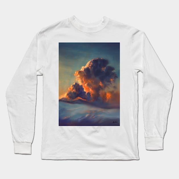 Clouds 21 Long Sleeve T-Shirt by Artofokan